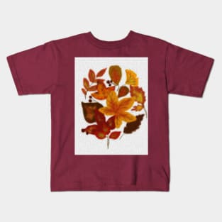 fall leaves composition. Kids T-Shirt